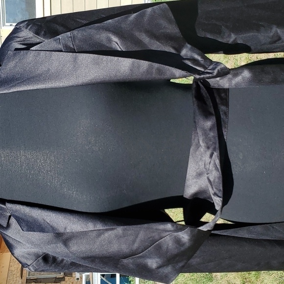 Streetwear Society Black Satin Wrap Shirt Medium - Picture 8 of 16